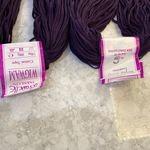 Colinette Yarn: two Wigwam dark plum; one Fandango dark purple- $20 each item - Picture 7 of 7